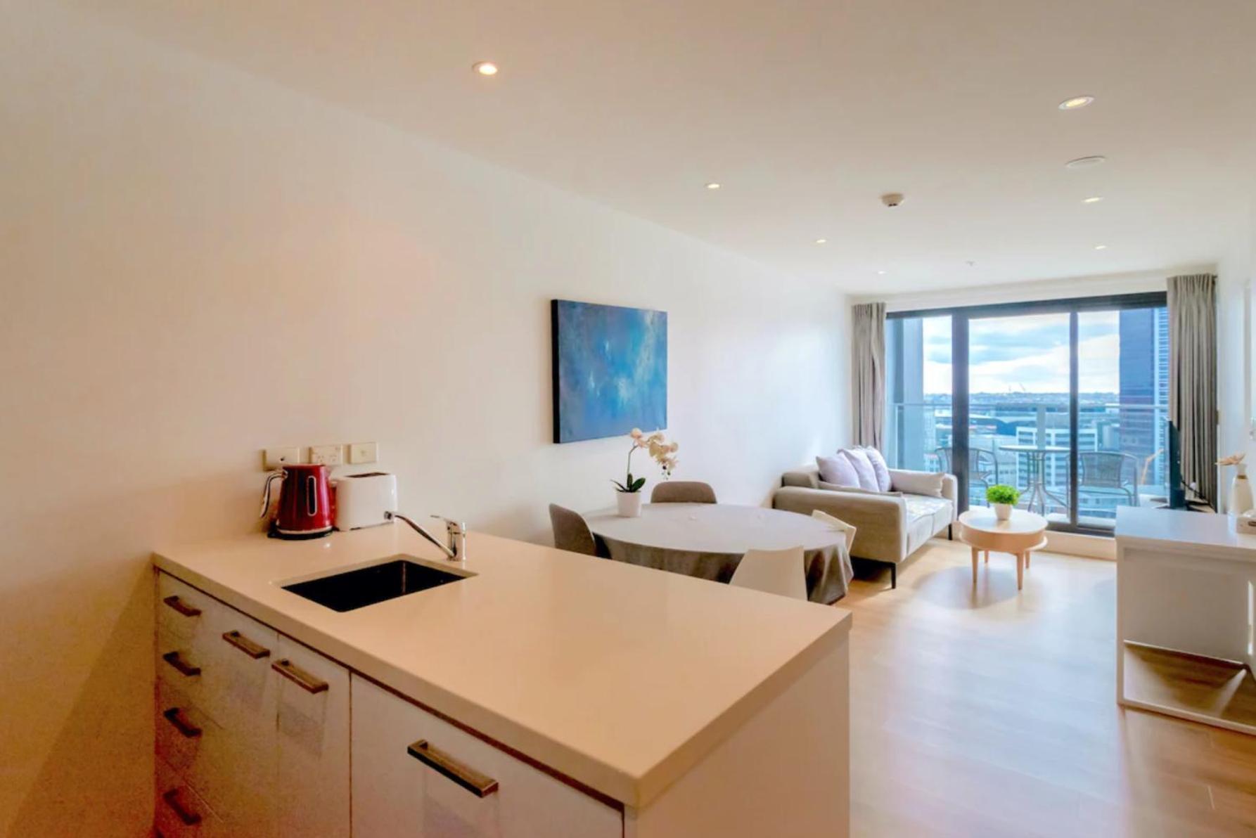 Skytower And City View 2 Bedroom Apartment On High Floor Auckland Exterior foto
